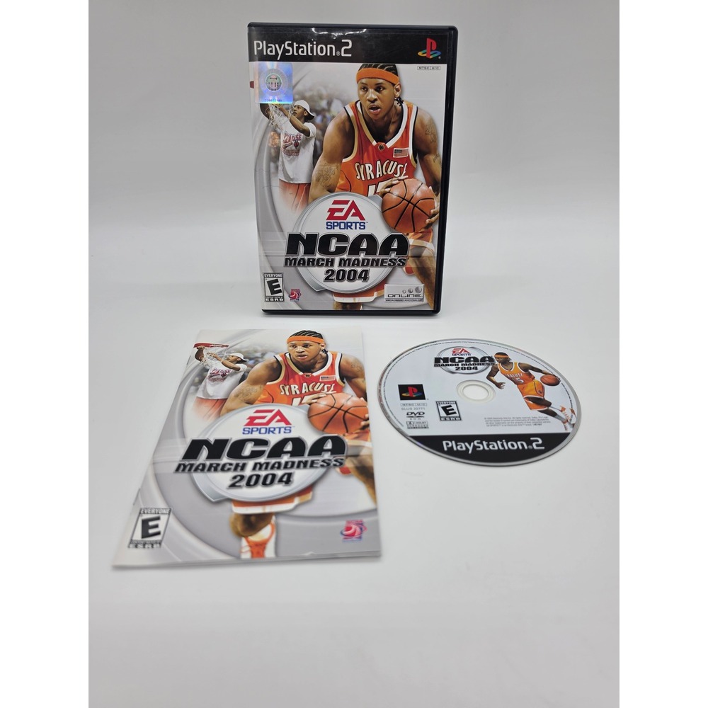 EA Sports NCAA March Madness 2004 Sony PlayStation 2 PS2 CIB Basketball Game